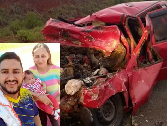 Homem natural de Cocal de Telha (PI) morre com a esposa e bebê em grave acidente no Paraná